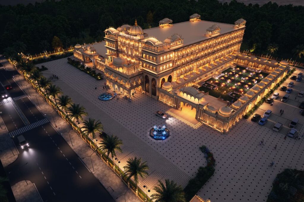 Luxury resort in Agra Wedding venue at Kuber Resort Luxury bedroom at Kuber Resort Resort garden area