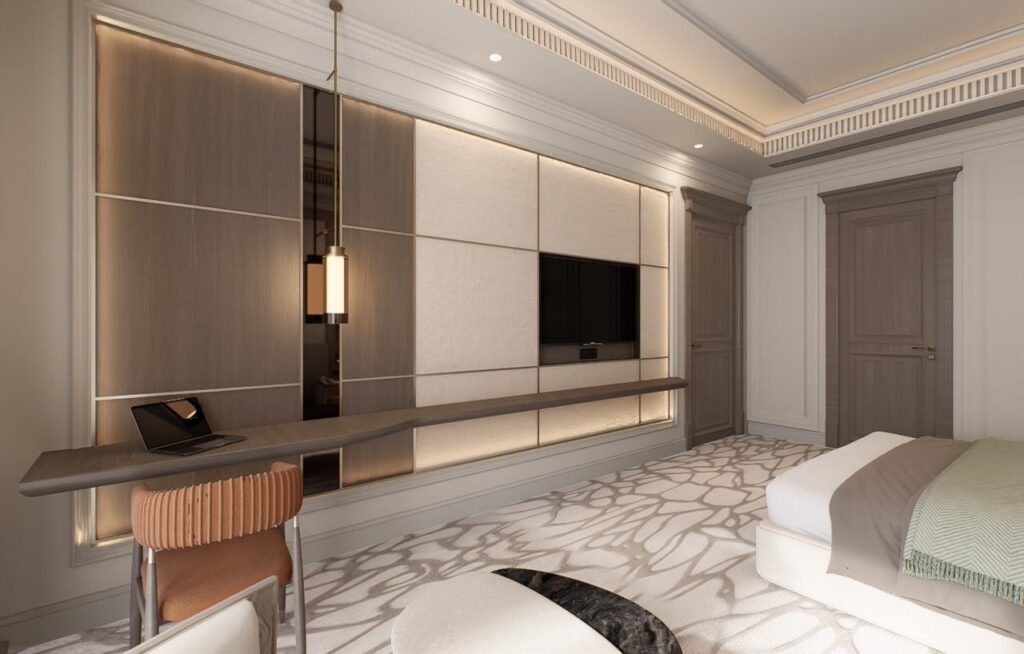 Luxury bedroom at Kuber Resort